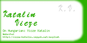katalin vicze business card